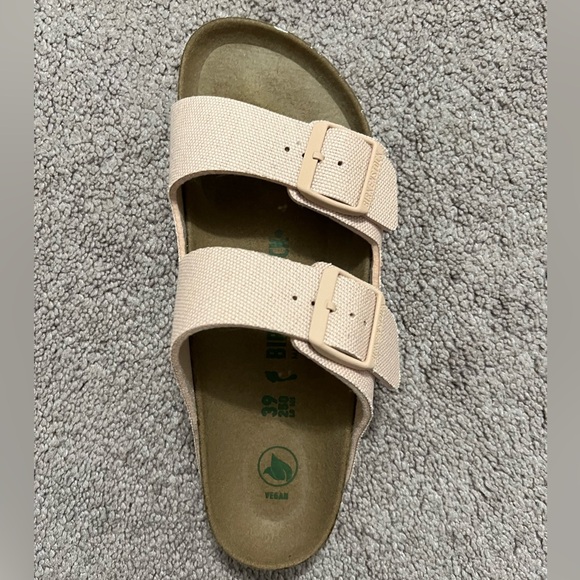 Birkenstock Boston Vegan Light Pink Soft Bed Size 39/8-8.5 Never Worn - Picture 8 of 8